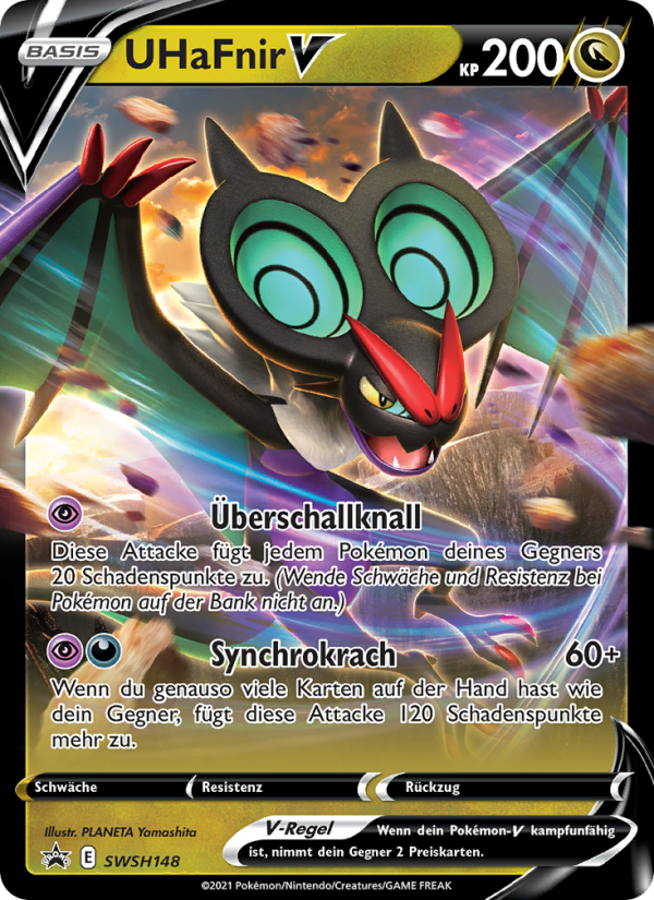 UHaFnir V SWSH148 — SCSC Promokarten (German Pokémon TCG card)