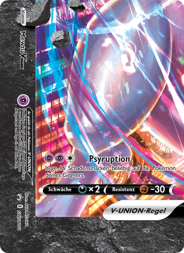 Mewtu V-UNION SWSH161 — SCSC Promokarten (German Pokémon TCG card)