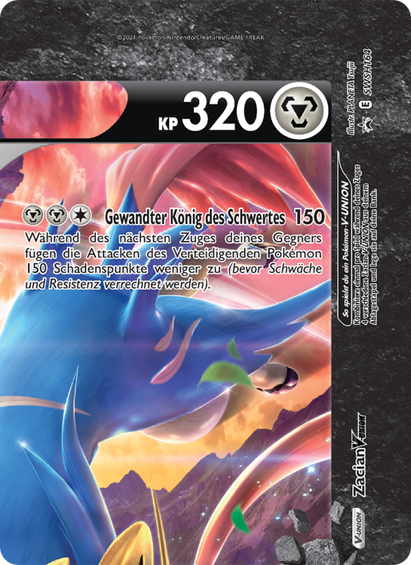 Zacian V-UNION SWSH164 — SCSC Promokarten (German Pokémon TCG card)