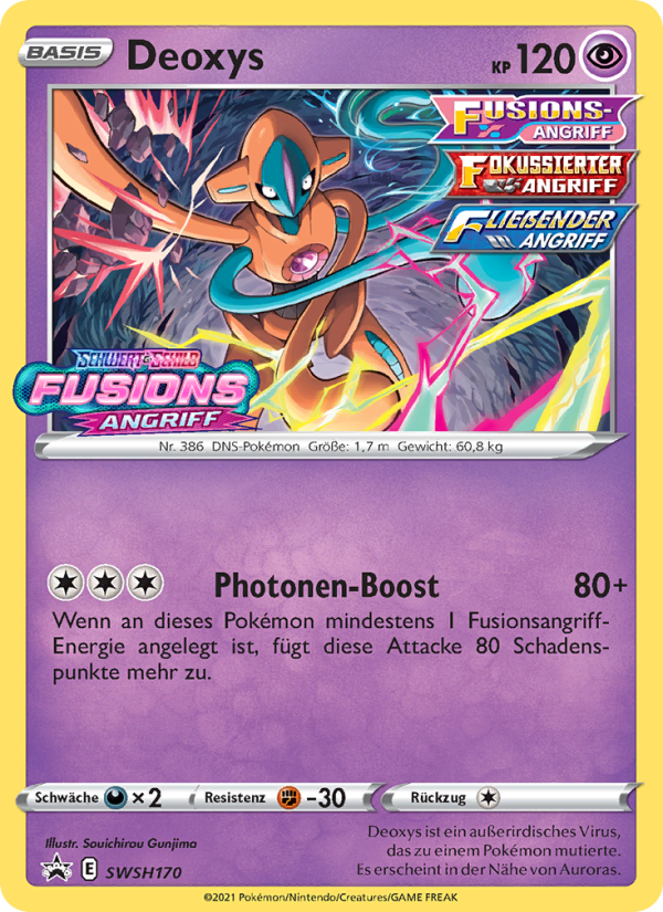 Deoxys SWSH170 — SCSC Promokarten (German Pokémon TCG card)