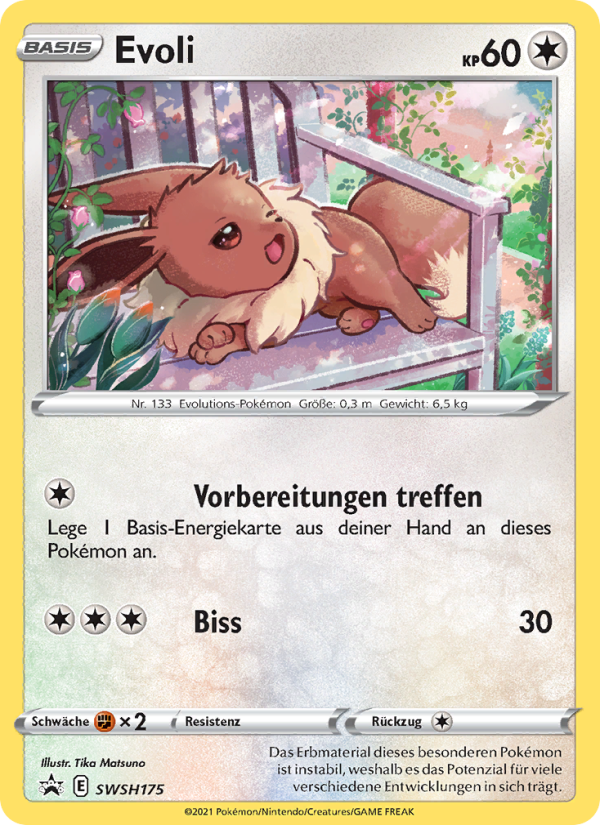 Evoli SWSH175 — SCSC Promokarten (German Pokémon TCG card)