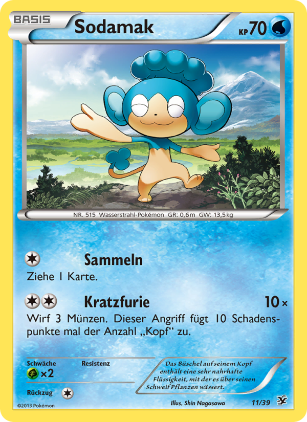 Sodamak 11 — Kalos Starter Set (German Pokémon TCG card)