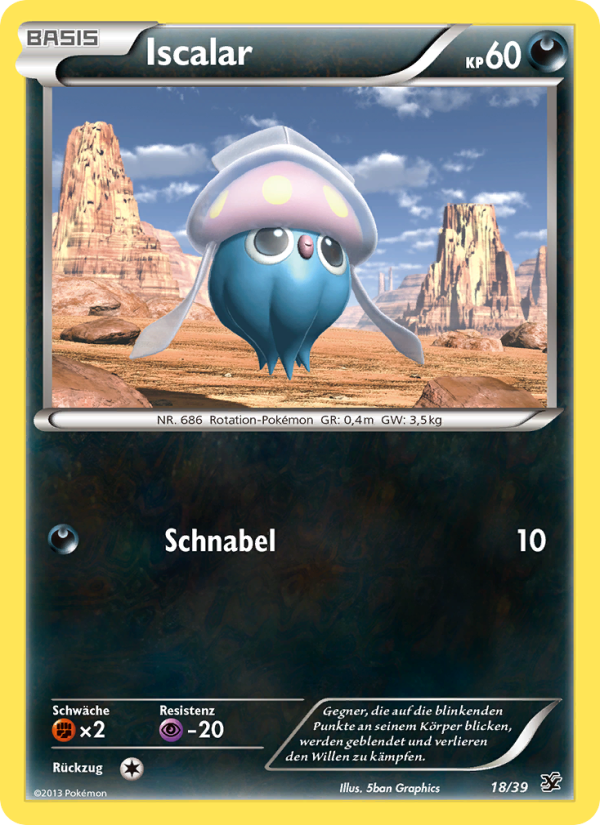Iscalar 18 — Kalos Starter Set (German Pokémon TCG card)