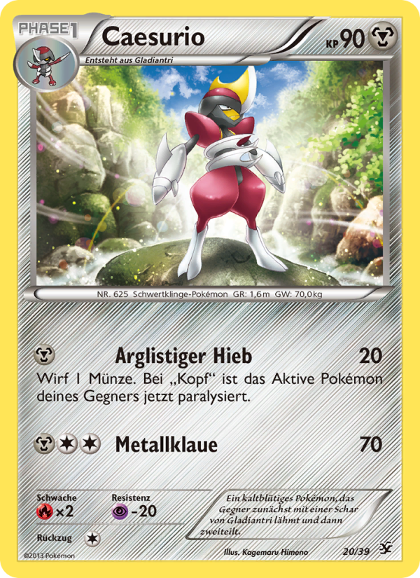 Caesurio 20 — Kalos Starter Set (German Pokémon TCG card)