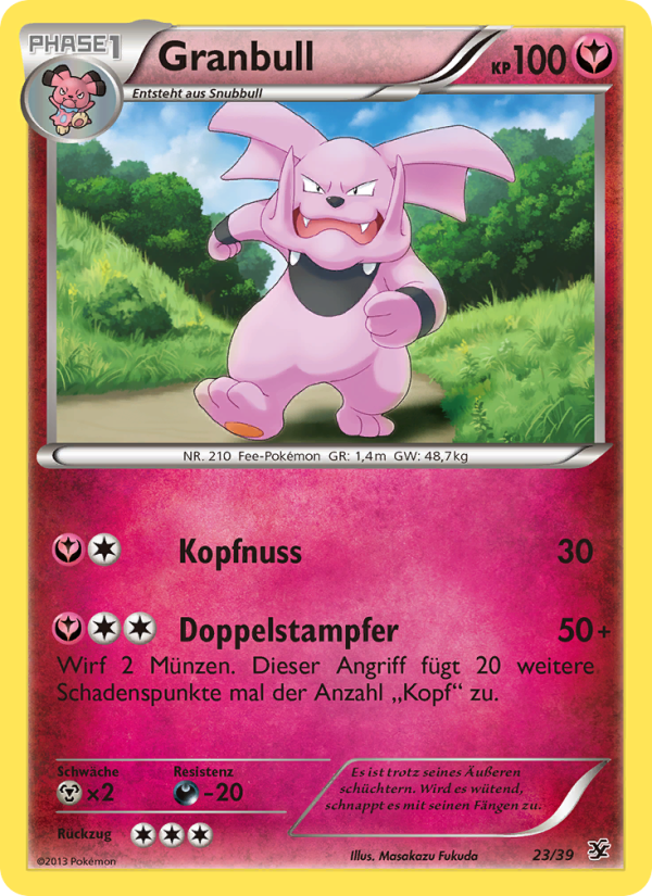 Granbull 23 — Kalos Starter Set (German Pokémon TCG card)