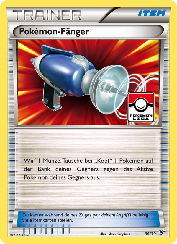 Pokémon-Fänger 36 — Willkommen in Kalos (German Pokémon TCG card)