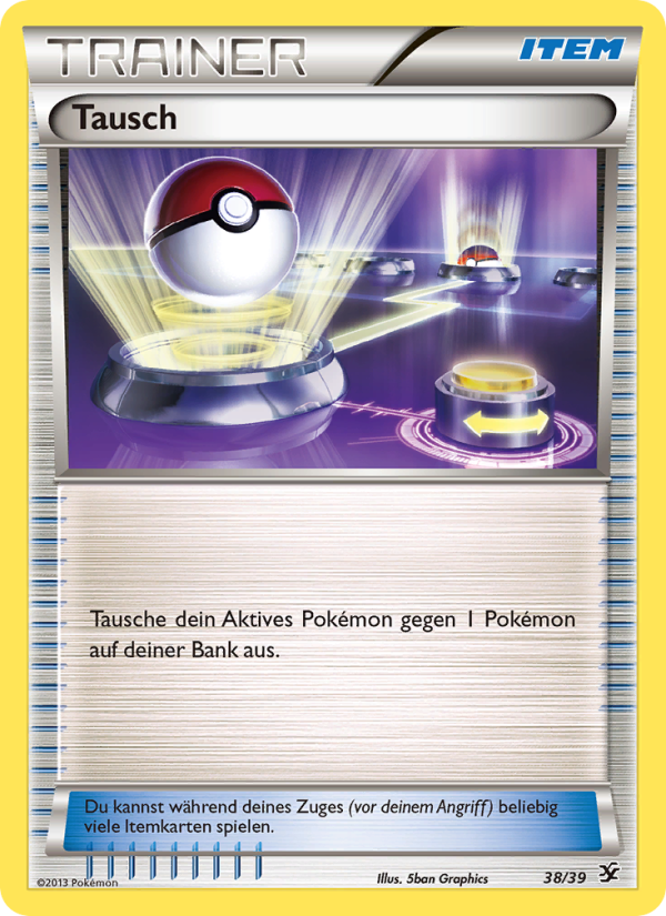 Tausch 38 — Willkommen in Kalos (German Pokémon TCG card)