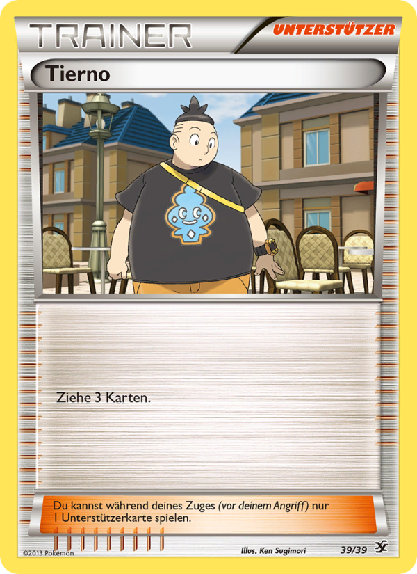 Tierno 39 — Willkommen in Kalos (German Pokémon TCG card)
