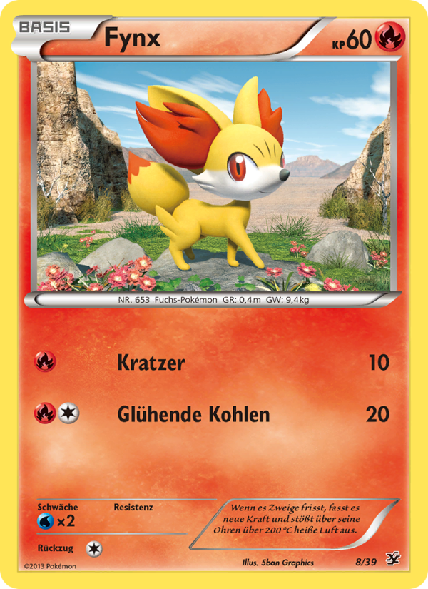 Fynx 8 — Kalos Starter Set (German Pokémon TCG card)