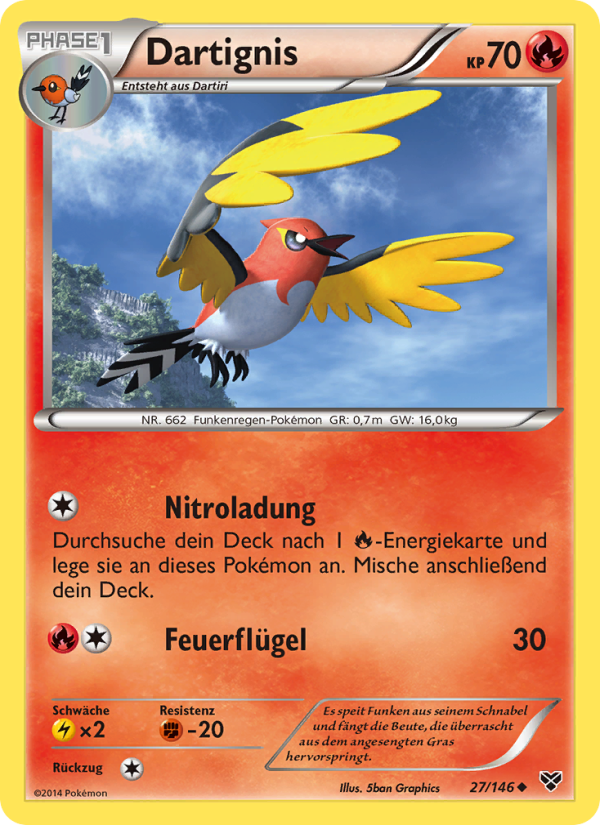 Dartignis 27 — XY (German Pokémon TCG card)