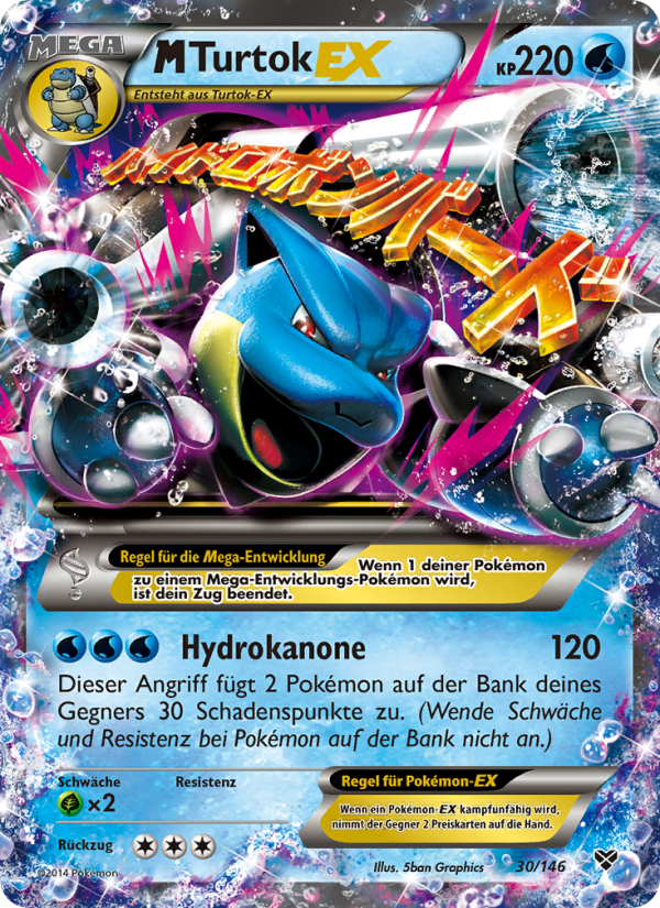 M-Turtok EX 30 — XY (German Pokémon TCG card)