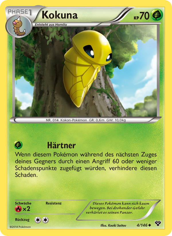 Kokuna 4 — XY (German Pokémon TCG card)