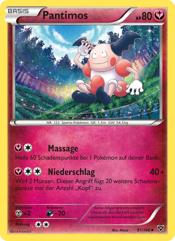 Pantimos 91 — XY (German Pokémon TCG card)