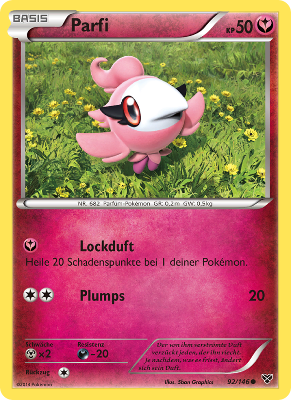 Parfi 92 — XY (German Pokémon TCG card)