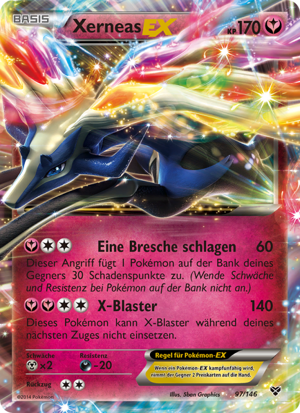Xerneas EX 97 — XY (German Pokémon TCG card)