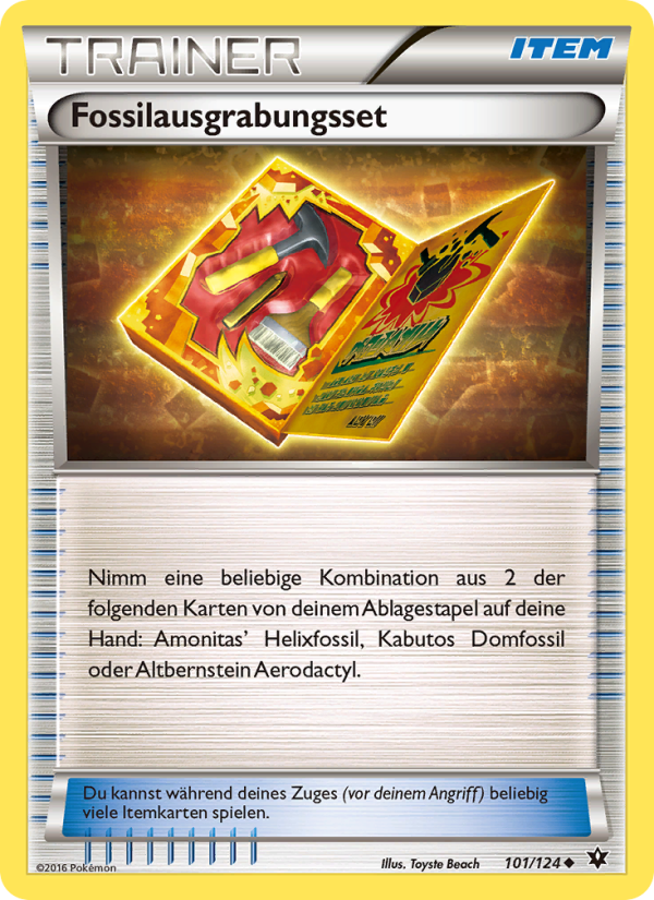 Fossilausgrabungsset 101 — Schicksalsschmiede (German Pokémon TCG card)