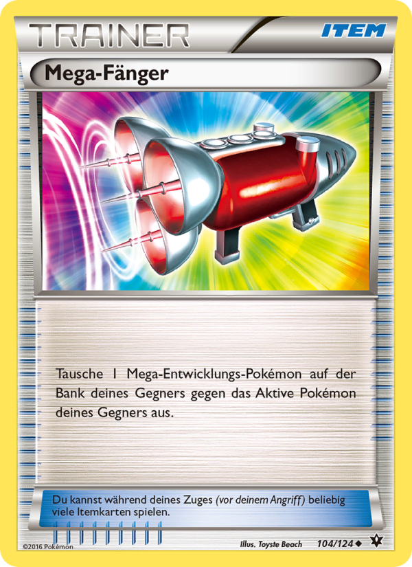 Mega-Fänger 104 — Schicksalsschmiede (German Pokémon TCG card)