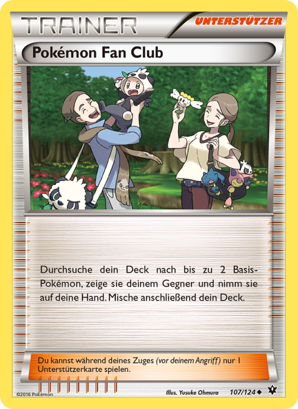 Pokémon Fan Club 107 — Schicksalsschmiede (German Pokémon TCG card)