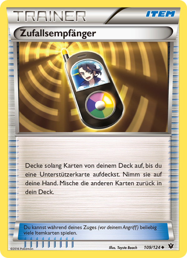 Zufallsempfänger 109 — Schicksalsschmiede (German Pokémon TCG card)