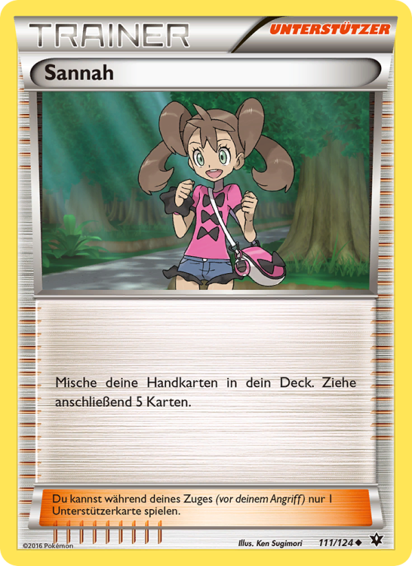 Sannah 111 — Schicksalsschmiede (German Pokémon TCG card)