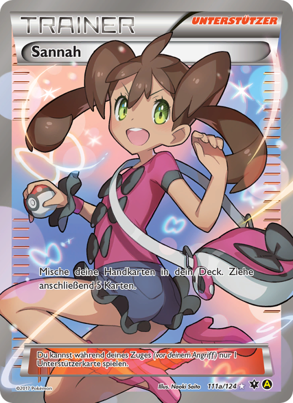 Sannah 111a — Schicksalsschmiede (German Pokémon TCG card)