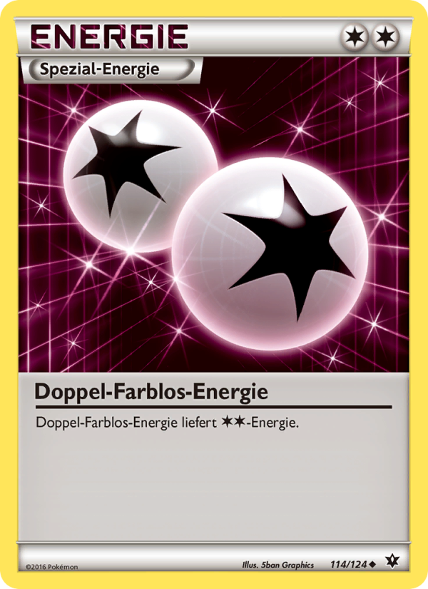 Doppel-Farblos-Energie 114 — Schicksalsschmiede (German Pokémon TCG card)