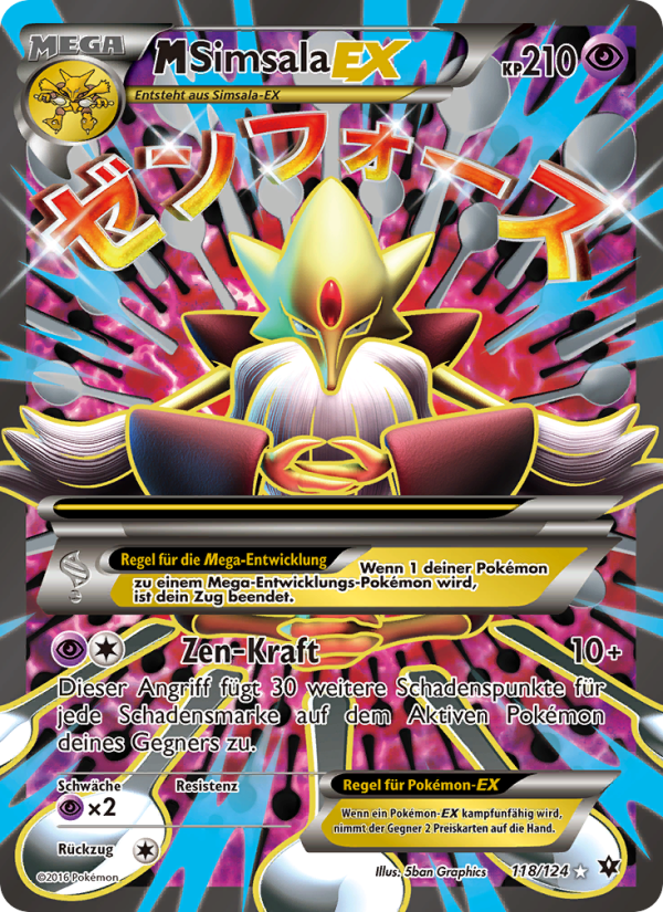M-Simsala EX 118 — Schicksalsschmiede (German Pokémon TCG card)