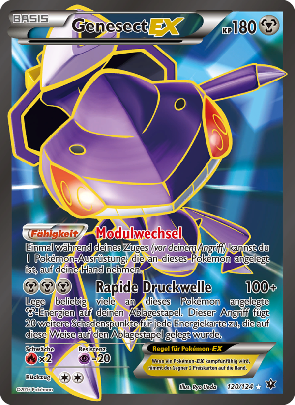 Genesect EX 120 — Schicksalsschmiede (German Pokémon TCG card)