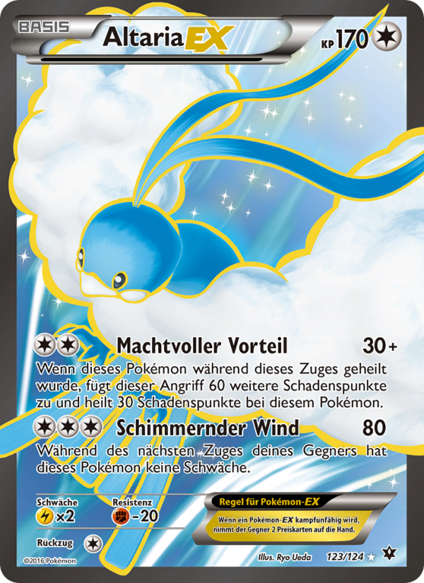 Altaria EX 123 — Schicksalsschmiede (German Pokémon TCG card)