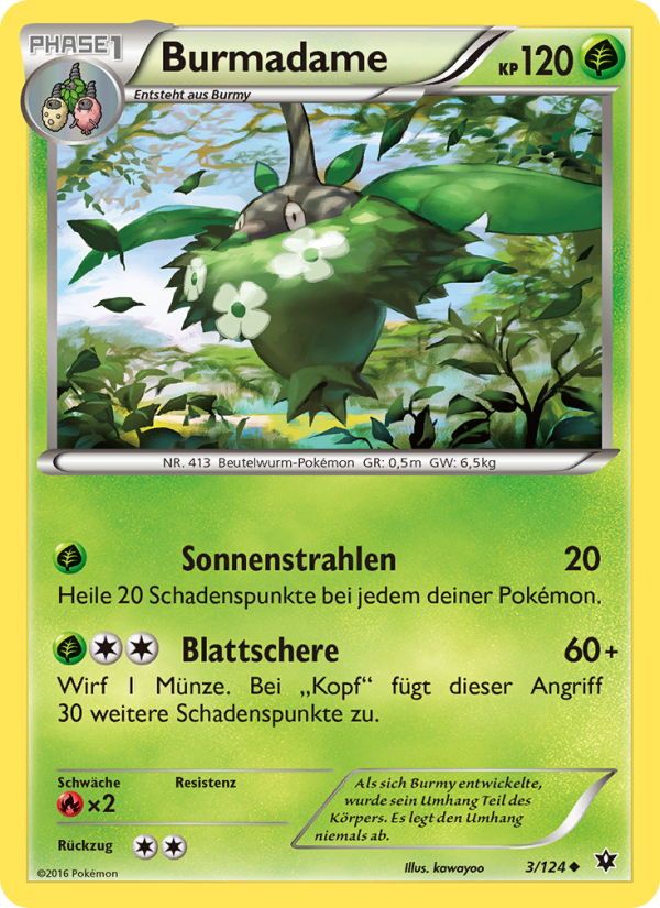 Burmadame 3 — Fates Collide (German Pokémon TCG card)