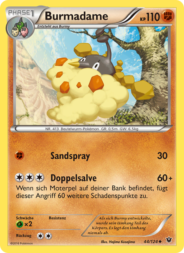 Burmadame 44 — Fates Collide (German Pokémon TCG card)