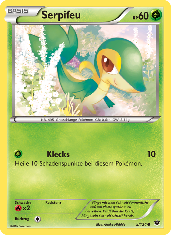 Serpifeu Pokémon TCG cards
