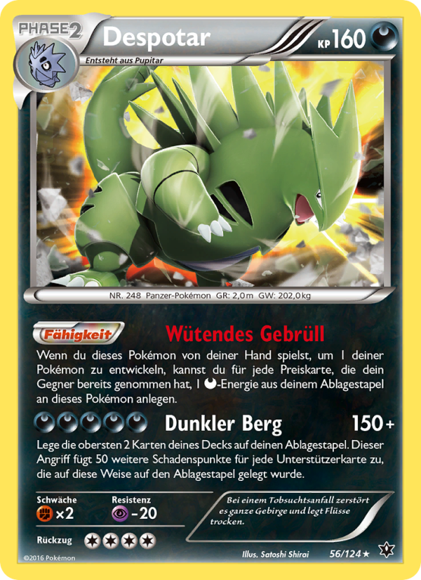 Despotar 56 — Schicksalsschmiede (German Pokémon TCG card)