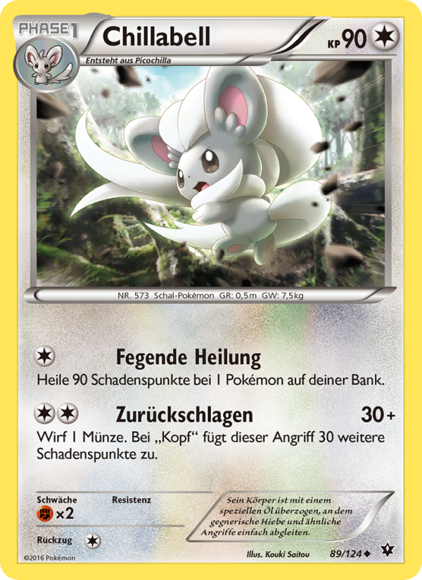 Chillabell 89 — Schicksalsschmiede (German Pokémon TCG card)