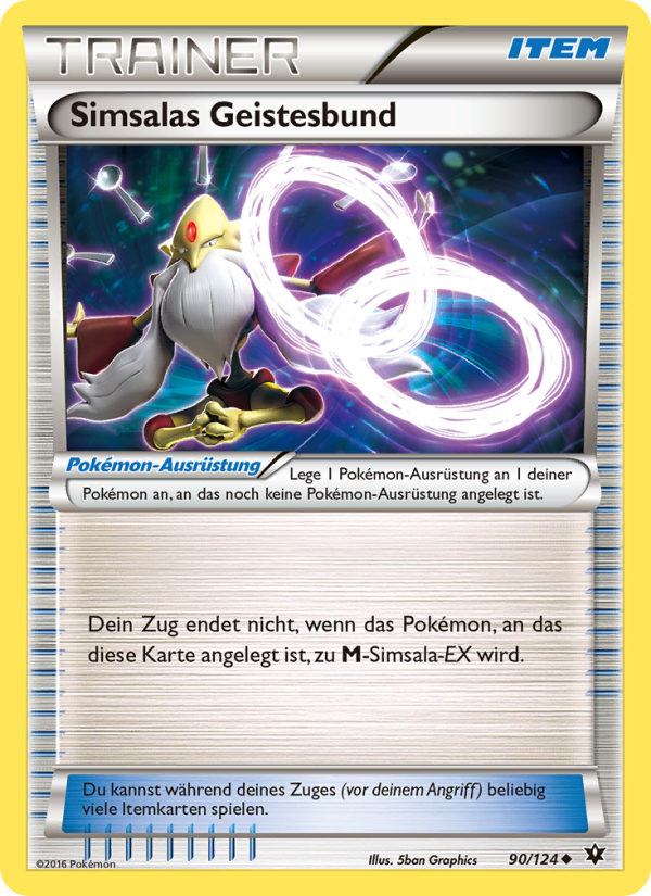 Simsalas Geistesbund 90 — Schicksalsschmiede (German Pokémon TCG card)