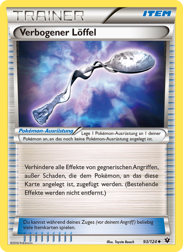 Verbogener Löffel 93 — Schicksalsschmiede (German Pokémon TCG card)