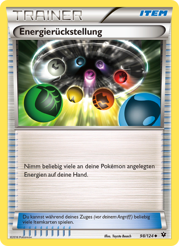Energierückstellung 98 — Schicksalsschmiede (German Pokémon TCG card)