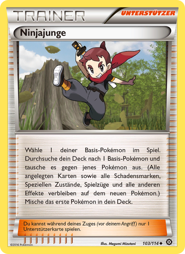 Ninjajunge 103 — Dampfkessel (German Pokémon TCG card)