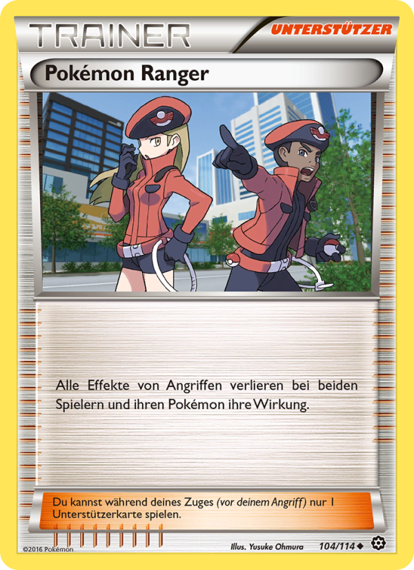 Pokémon Ranger 104 — Dampfkessel (German Pokémon TCG card)