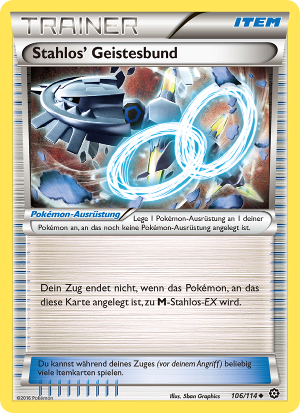 Stahlos' Geistesbund 106 — Dampfkessel (German Pokémon TCG card)