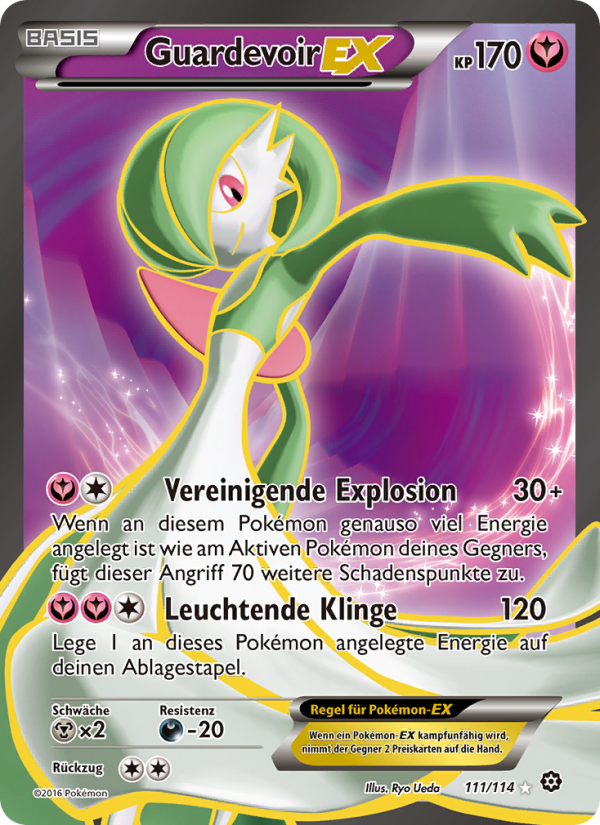 Guardevoir EX 111 — Dampfkessel (German Pokémon TCG card)