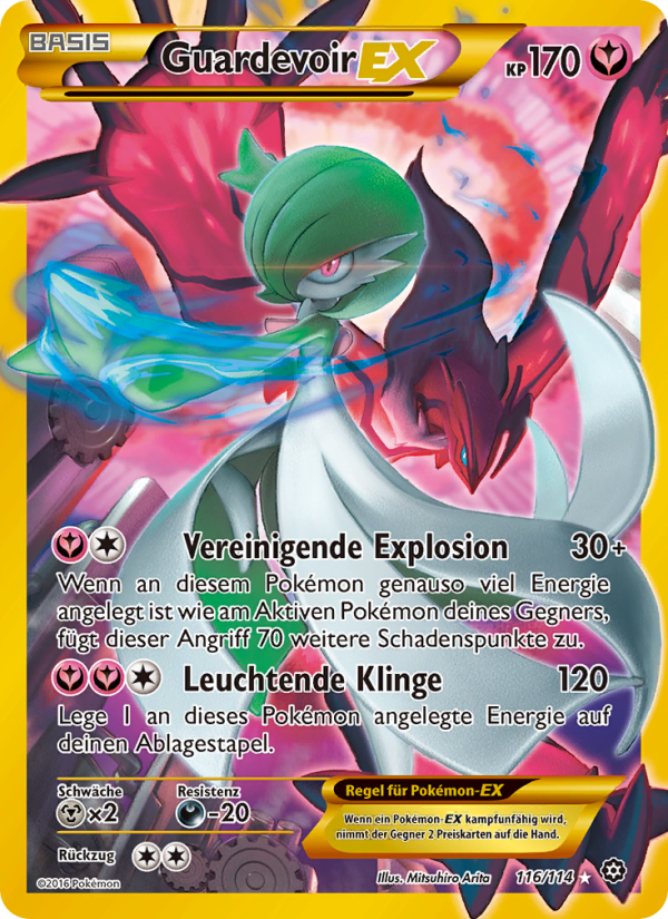 Guardevoir EX 116 — Dampfkessel (German Pokémon TCG card)