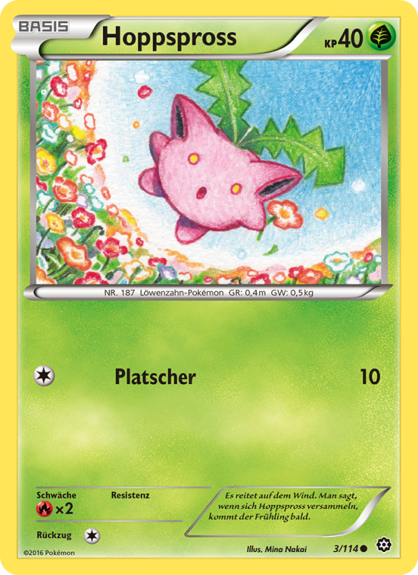 Hoppspross 3 — Steam Siege (German Pokémon TCG card)