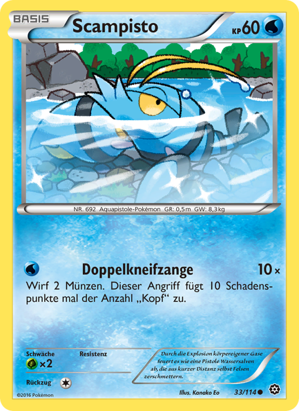 Scampisto 33 — Dampfkessel (German Pokémon TCG card)