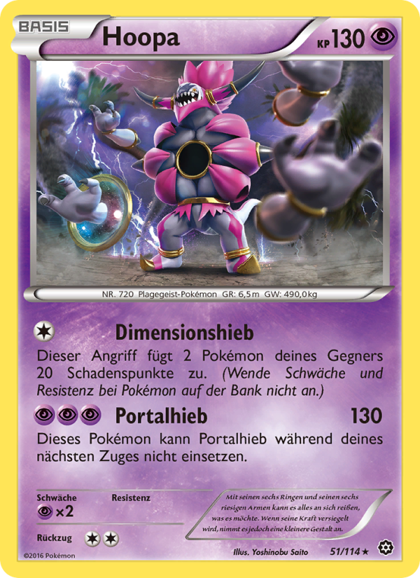 Hoopa 51 — Dampfkessel (German Pokémon TCG card)