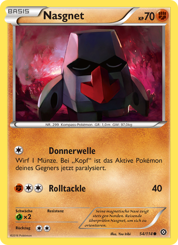 Nasgnet 54 — Dampfkessel (German Pokémon TCG card)