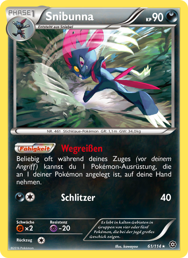 Snibunna 61 — Dampfkessel (German Pokémon TCG card)