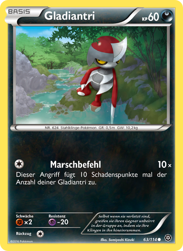 Gladiantri 63 — Dampfkessel (German Pokémon TCG card)