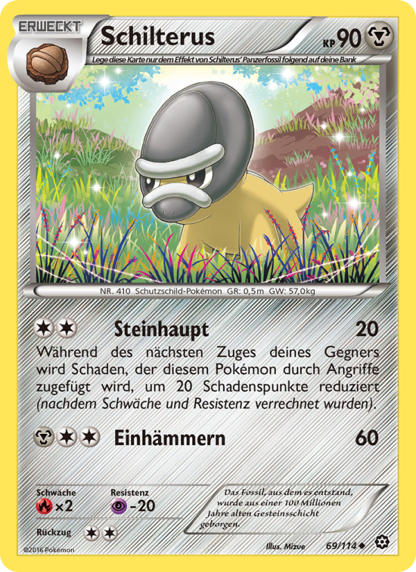 Schilterus 69 — Steam Siege (German Pokémon TCG card)