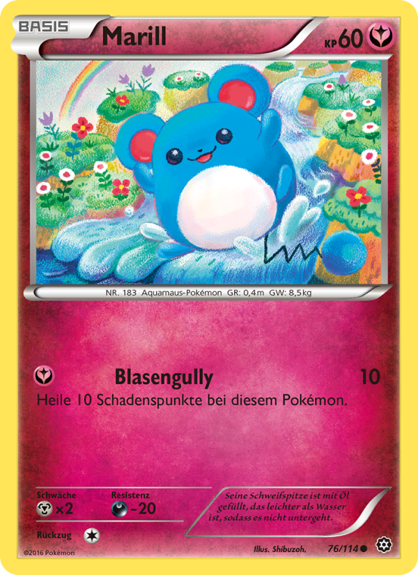 Marill 76 — Dampfkessel (German Pokémon TCG card)